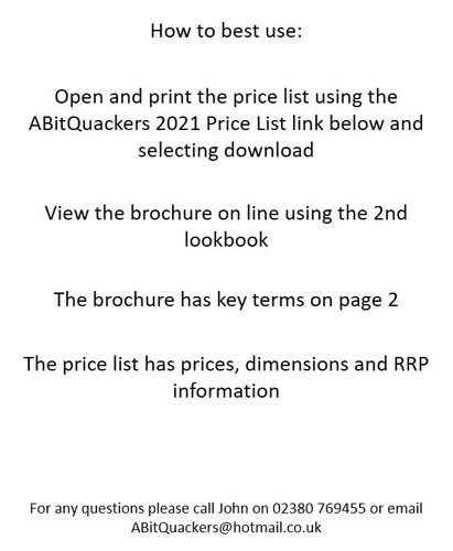 ABitQuackers 2021 Price List